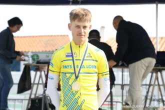 Théo Lévèque champion des Pays de la Loire. Élite.