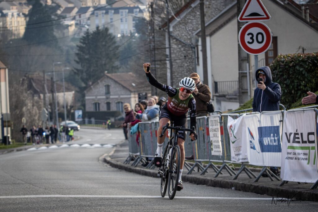 Chloé Fourmigué. Championnats de France de contre-la-montre 2025 aux Herbiers (85).