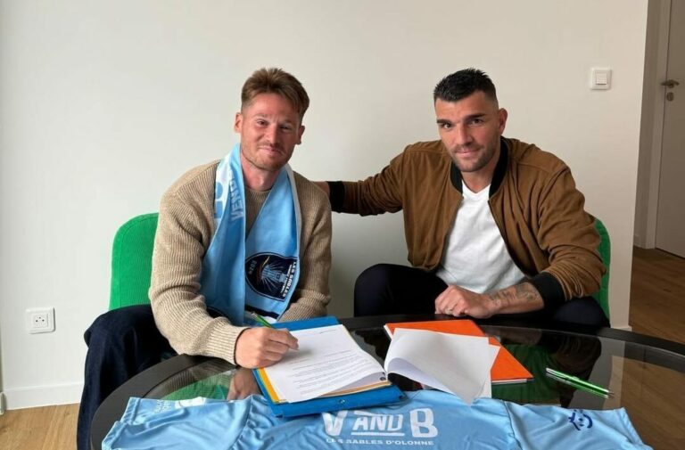 Charly Charrier. Directeur Sportif Les Sables VF. N3. Axel Dabin rejoint la vague Bleue.