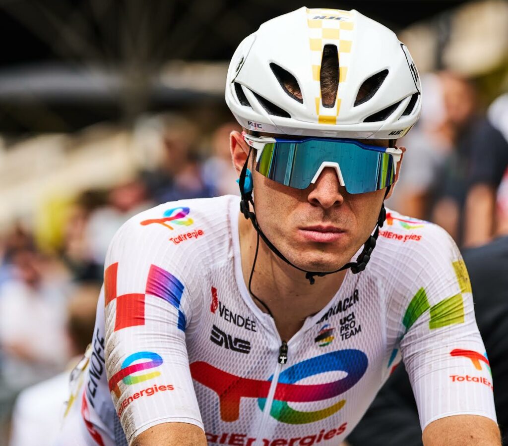 Mattéo Vercher. Prix du plus combattif. Étape 1. Lille. Tour de France 2025.