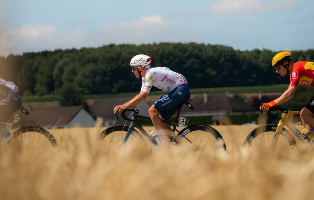 Thomas Gachignard. Échappée. Étape 4 du Tour de France 2025.