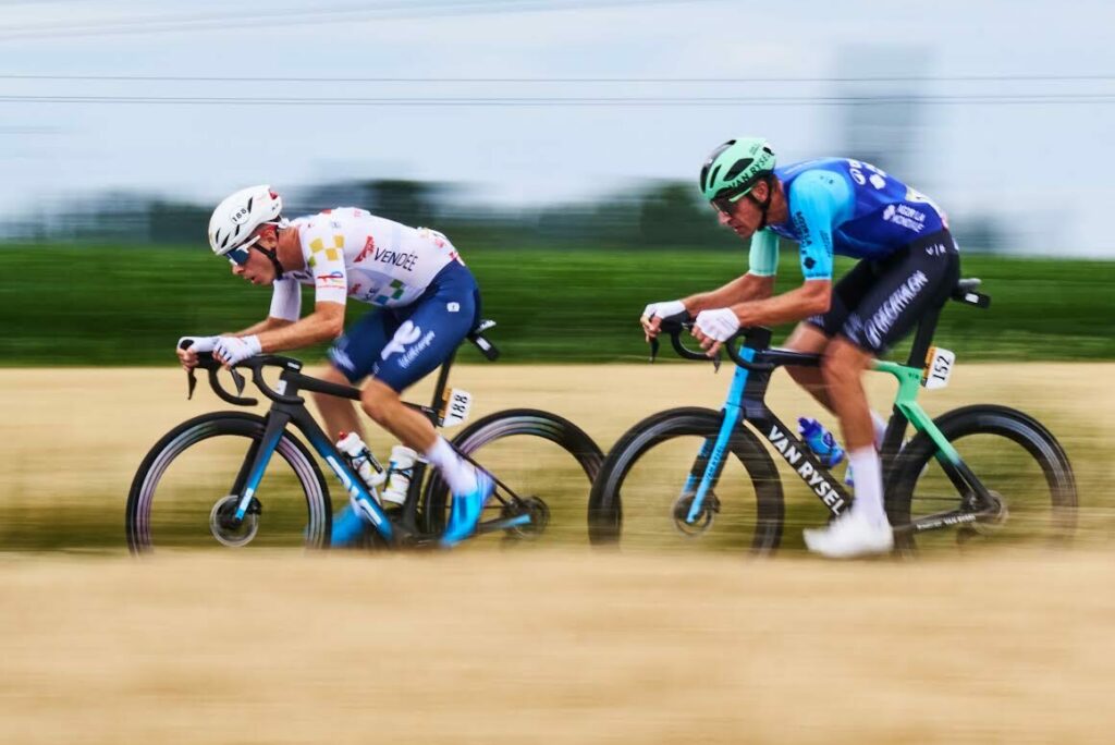 Mattéo Vercher. Prix du plus combattif. Étape 1. Lille. Tour de France 2025.
