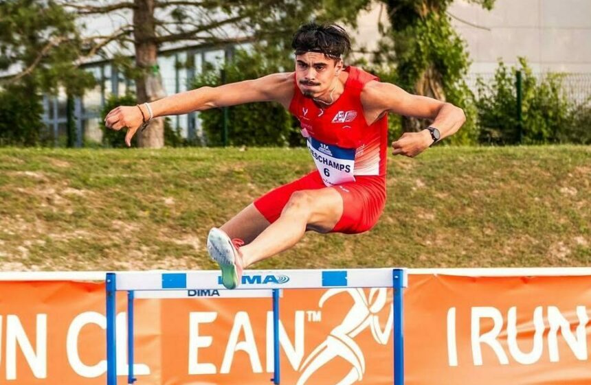 Simon Deschamps. Championnats de France Elite. Talence 2025. 400m haies.