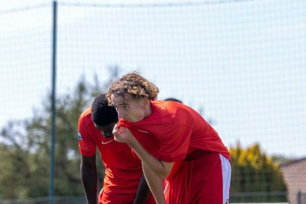 Gustin Charron. U17 National. Journée 1 contre SB 29