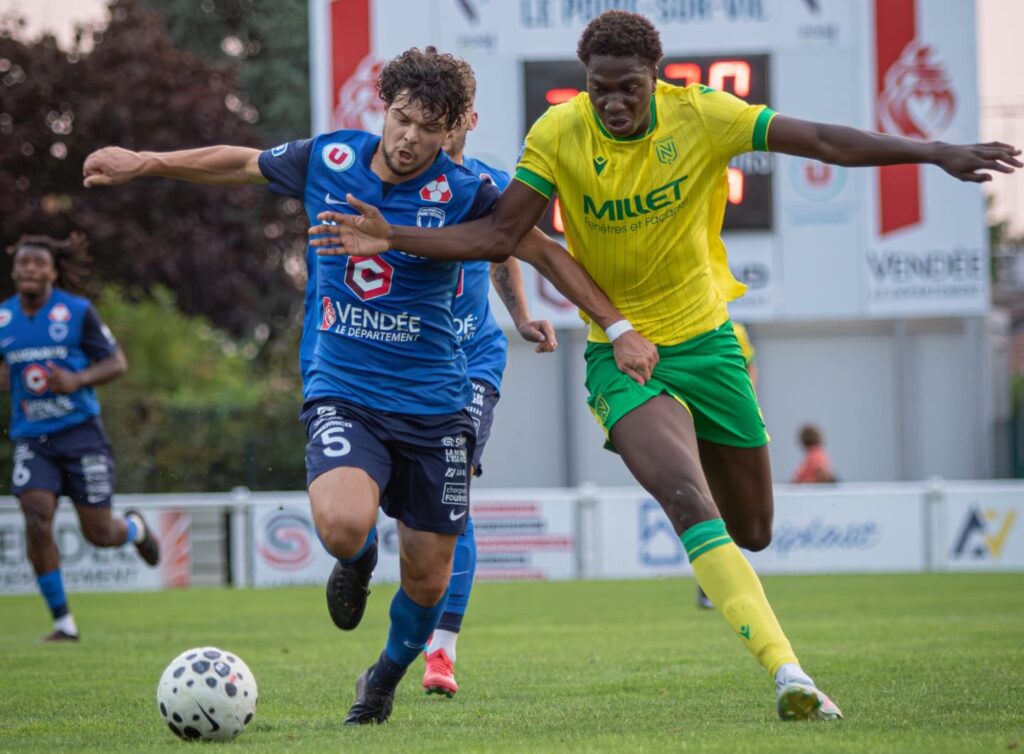 Maxence Blé et le Vendée Poiré Football. National 3.
