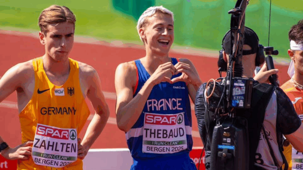 Oscar Thébaud. Championnats de France. Talence 2025. 3000m steeple.