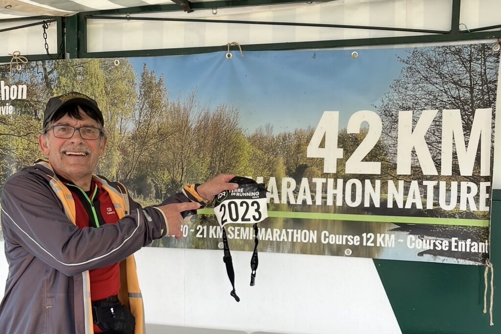 Charles Piveteau. Marathonien. 100ème. La Baule.