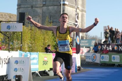Théo Moussu. Marathon de La Rochelle. 7ᵉ au scratch. 3ᵉ français