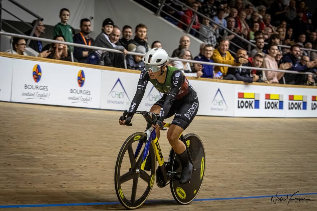Cyclisme sur piste. Championnats de France. Océane Goergen et Flavie Boulais.